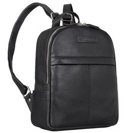 STILORD 'Klara' Refined Backpack Women's Leather Small Elegant Leather Backpack Handbag Vintage Daypack Handbag City Backpack Genuine Leather, black, Rucksack