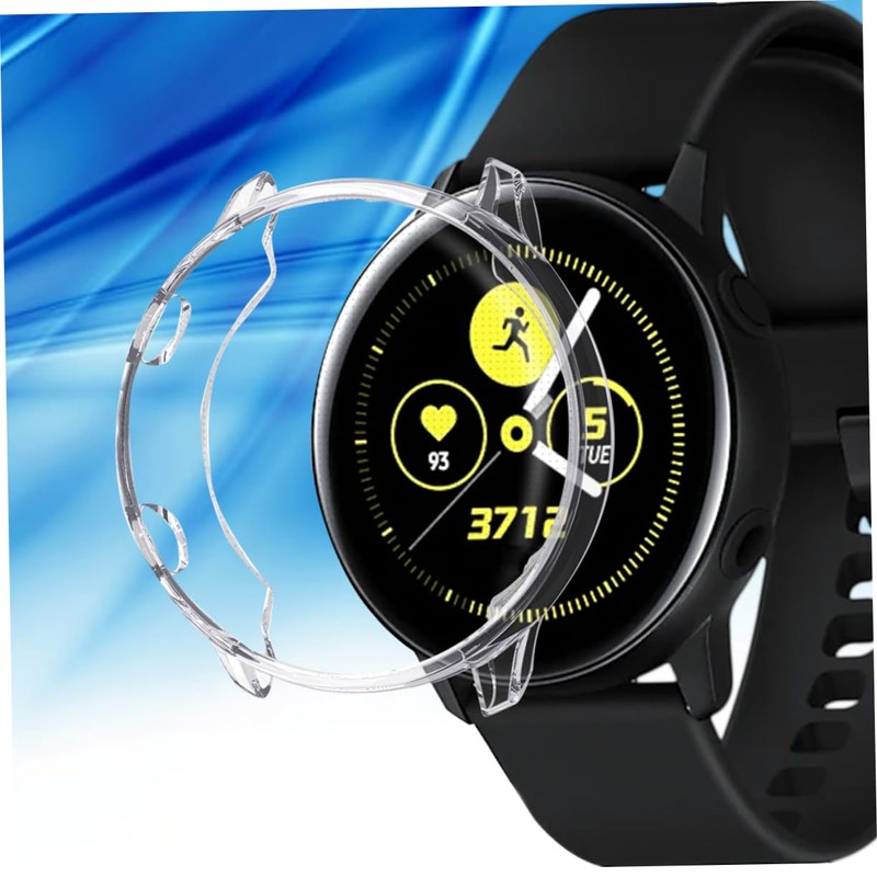 jojofuny TPU Transparent Protective Plating Case Compatible Watch Active Lightweight