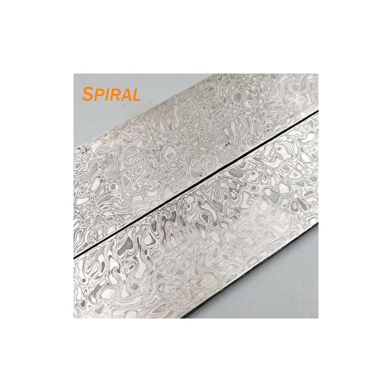 TEAMWILL 7Kinds Pattern VG10 Damascus Steel Billet Bars Material Knife