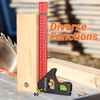 Combination Square, Preciva Carpenter Marking Gauge 45/90 Degrees with Bubble