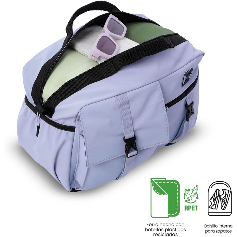 TOTTO Maleta Deportiva Pequeña - Bolsa de Viaje Duffle con