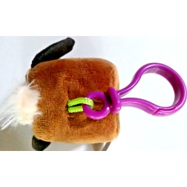 Chuck E Cheese Original Rare Collectors Keychain Edition Soft Square Plush 2 In.