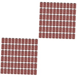 Healvian 200pcs Abrasive Sleeves for Nail Drill Sanding Bands for Manicure Tools Height for Polishing Natural Artificial Nails Compatible Various Materials