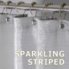 Silver Grey Sparkle Shower Curtain: Modern Luxury Elegant Light Gray