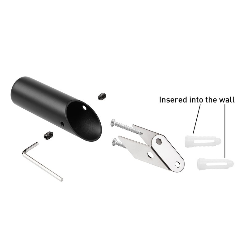 NINETREX Black Wall Hooks Matte Black Towel Hook Modern Robe