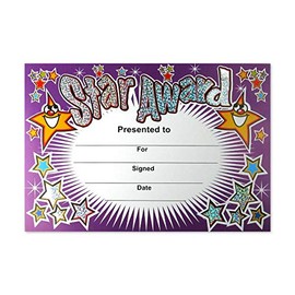 SuperStickers Star Award Sparkling Certificate, DMC10014,20 x A5 certificates