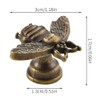Angoily 10pcs Retro Cabinet Knobs Decorative Bee Drawer Pulls Wardrobe