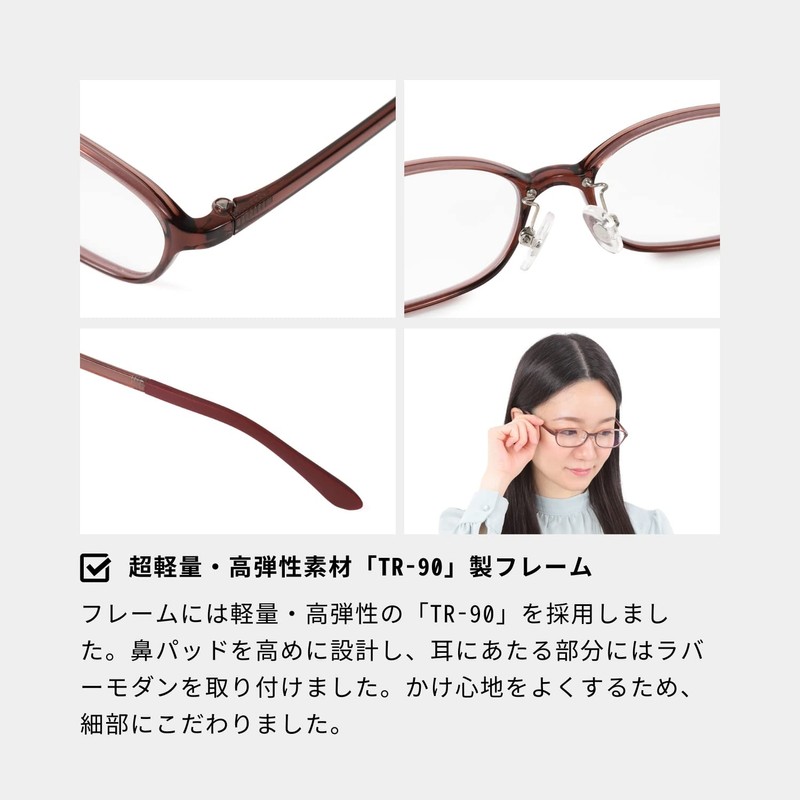 [Loose az limited] Reading Glasses, Senior Glasses, Women's, Stylish, Blue