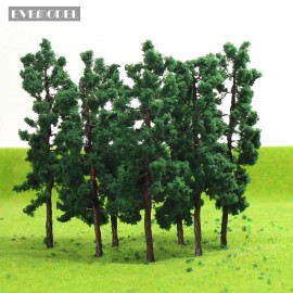 Evemodel 20pcs OO HO Scale Iron Wire Trees 80mm Railroad Layout Model Trains D8030