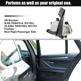 ACROPIX Rear Right Passenger Side Power Door Lock Actuator Motor Fit for Ford Escape - Pack of 1 Black White Silver Tone