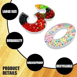 38.1cm Cardboard Number Paper Mache Shape Box to fill Candy Sweet Charcuterie Cupcake Birthday Anniversary Decoration Treat (Number 30)