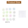 uxcell 50pcs Glow in The Dark Snowflake Fluorescent Plastic Wall