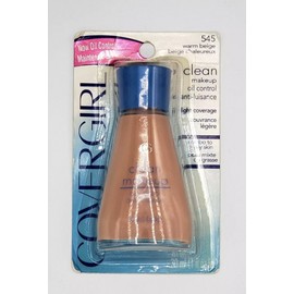 NEW CoverGirl Clean Oil Control Liquid Make Up Foundation- 545 WARM BEIGE