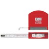 BMI 406341030 7646970003 Pocket Measuring Tape with Sight Window, White/Red,