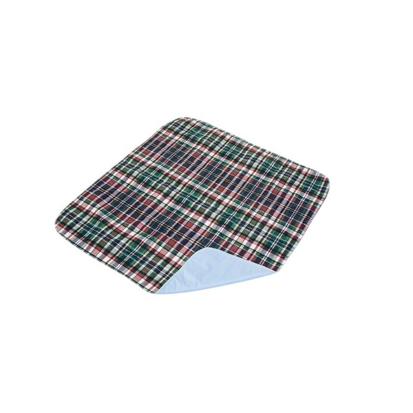Essential Medical Supply Quik-Sorb Plaid Reusable Underpad, 24" X 36", 3 Count