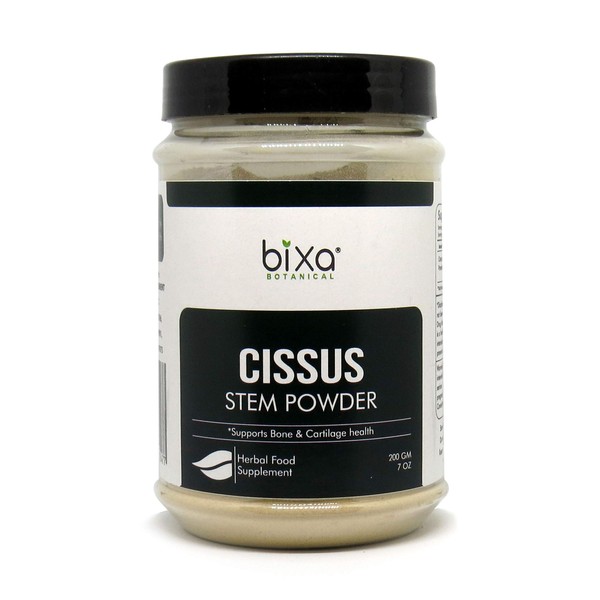 Cissus Powder (Cissus Quadrangularis/Hadjod) (200g / 7 Oz), Supports Bone & Cartilage Health by Bixa Botanica-