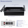 VIVO 16 inch Under Desk Slide Out Drawer with Power