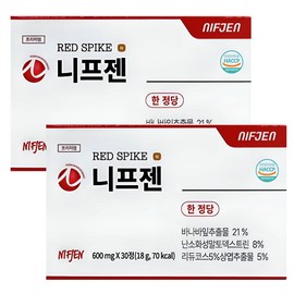 Nifgen Spike Premium 600mg x 30 tablets, 2 boxes / 니프젠 스파이크 프리미엄 600mg x 30정 2박스