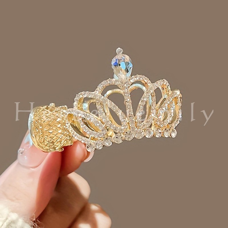 Herbeluemily Hair Claw Clip Rhinestone Bijou Ponytail Clip Ponytail Holder