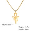 EUEAVAN Egyptian Cross Eye of Horus Pendant Necklace Key of