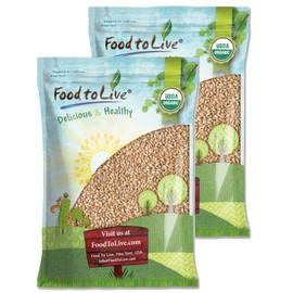 Food to Live Organic Soft White Wheat Berries, 20 Pounds – Premium Non-GMO Whole Grain Wheat for Milling, Sprouting, Cooking and Baking Bread. Kosher