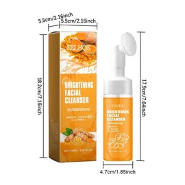 Turmeric Facial Cleanser, 2 Counts/set Gentle Cleansing Facial Cleanser, Moisturizing Facial Cleanser, Facial Skin Care Product for Women & Men