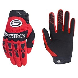 Seibertron Men's Profesional Bicycle MTB Racing Off-road/Dirt bike Sports Gloves (RED, S)