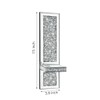 Pibeyer Crystal Crush Diamond Wall Candle Holder Set of 2,