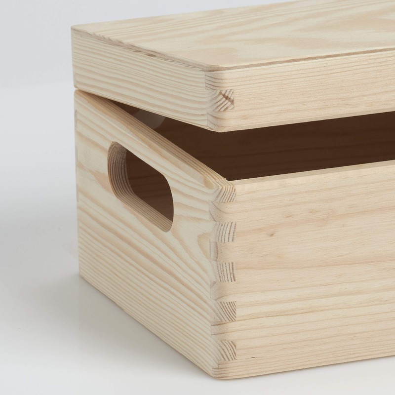Zeller 13150 All-Purpose Box with Lid Pinewood 30 x 20