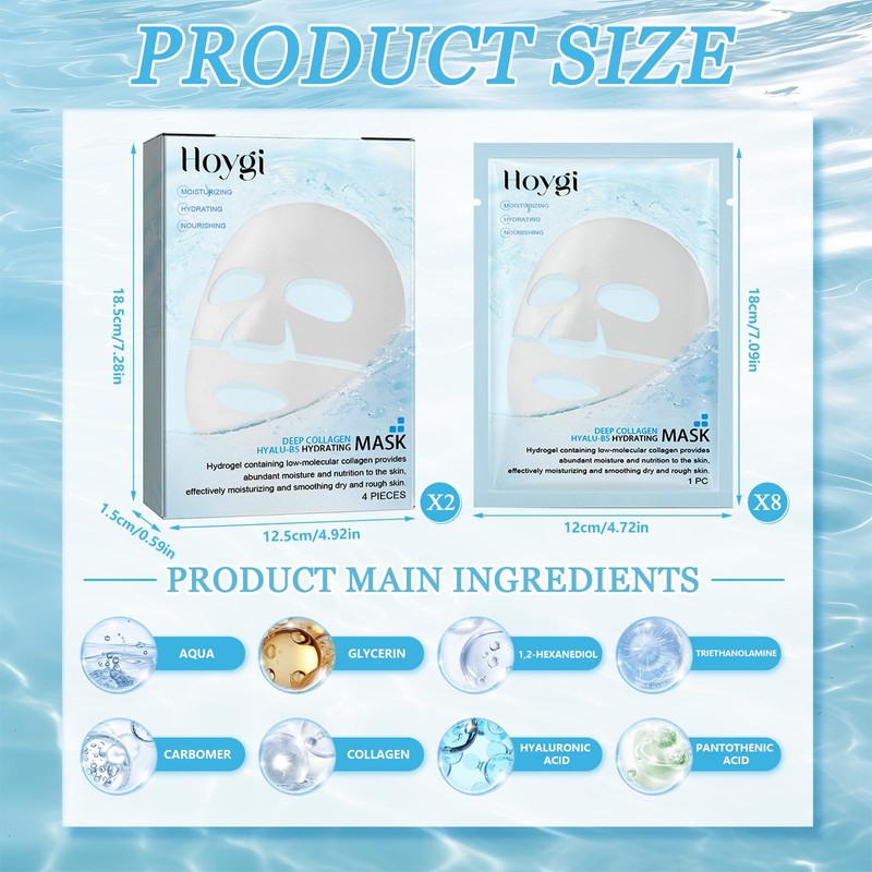 Organic Collagen Mask (B5-8 Pieces)
