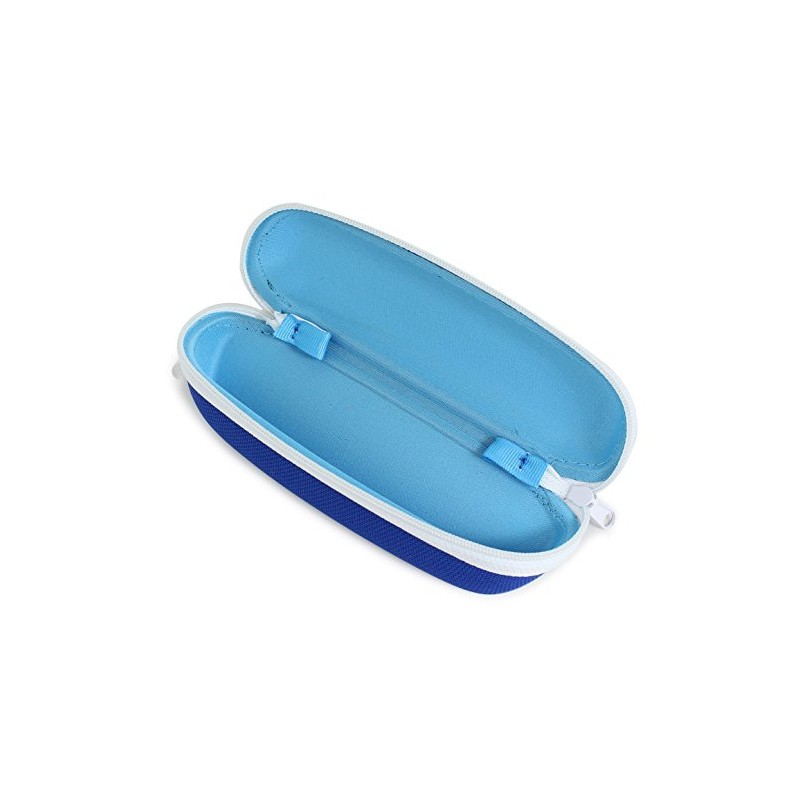 Tacy Case LM-70081-12 Blue Hard Zipper EVA Glasses Case