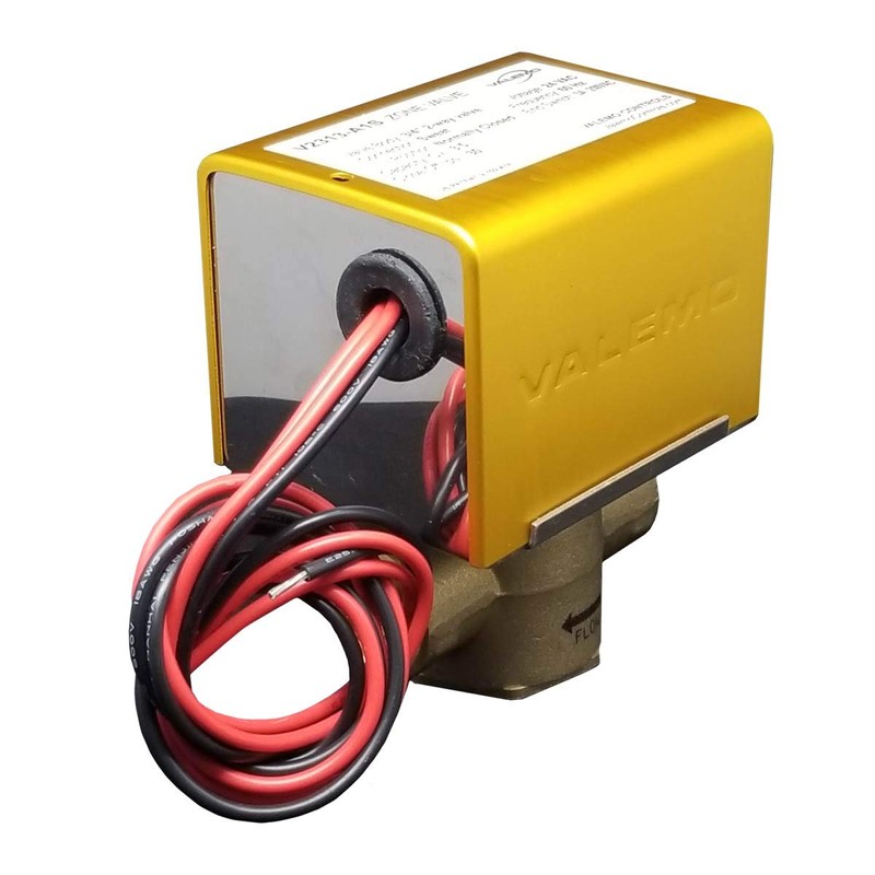 Valemo V2313-A1S Motorized Zone Valve, 2-way, 3/4" Sweat, Normally Closed,
