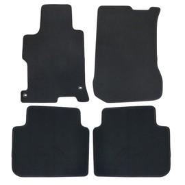 GXARTS 4 PCS Both Front and Rear Velour Replacement Floor Mats Carpet Black Compatible with Honda Accord Sedan 2013 2014 2015 2016 2017 Anti- Slip