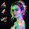 12 PCS Glow Face Body Paint, UV Neon Face Painting