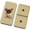 Azeeda 'Pug ' Domino Set & Box (DM00039360)