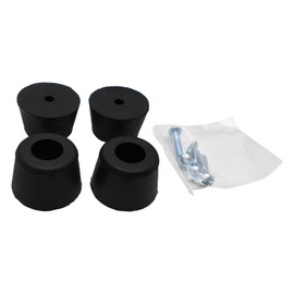 Hikari Rubber Bottom Legs, 1.1 x 0.7 inches (28 x 18 mm), KG-280, Pack of 4