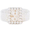 Barry.Wang 2pcs Pearl Belts Gift for Women Wedding Sash Belt