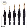Teogneot Hexagonal Shank Drill Bit Woodworking Drill Masonry Drill Set