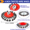 4 Inch Wire Wheel Brush Set for Grinder, DaduoRi 6