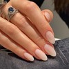 24PCS Tip Almond Press-on Nail Tips - Medium Long Nude