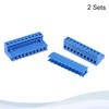 sourcing map 2 Sets PCB Mount 5.08mm Pitch 10 Pin