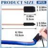 Lekgavd 5pcs 1" Foam Brushes for Painting, Sponge Paint Brushes