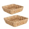 Small Wicker Basket Square 2 Pack, Small Rattan Basket Set