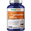 NusaPure L-Tryptophan 1500mg 200 Vegetarian Caps (Non-GMO)