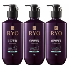 Rye 려 자양윤모 9ex 탈모전문케어 샴푸 400ml / 민감성 x 3개 Lia Jaryang Yumo 9EX Hair Loss Specialist Care Shampoo 400ml / Hypoallergenic x 3