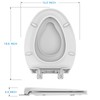 Toilet Seats Elongated, Toddler Potty Training Seat Built-In, Quiet-Close Lid,