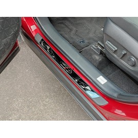 GZBFTDH Auto Parts Door Sill Protector, for Volkswagen Passat 2019 Accessories Car Scuff Trim, Steel with Plastic Door Entry Guard Plate