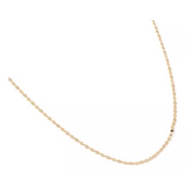 Ametrinaa Cadena Valentina Estrella Tritono 2mm Oro Solido 10k 45cm Color Dorado