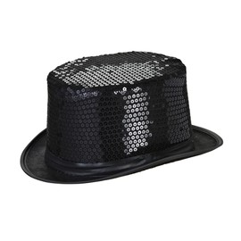 Sequin Top Hat Hat Headware Accessory for Circus Clowns & Fun Fairs Fancy Dress Up Costumes & Outfits