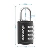 GIVERARE 4 Pack Combination Lock, 4-Digit Padlock Keyless, Resettable Luggage